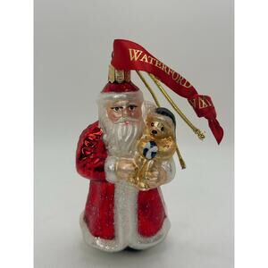 Waterford Hand Blown Heirloom Christmas Santa Ornament